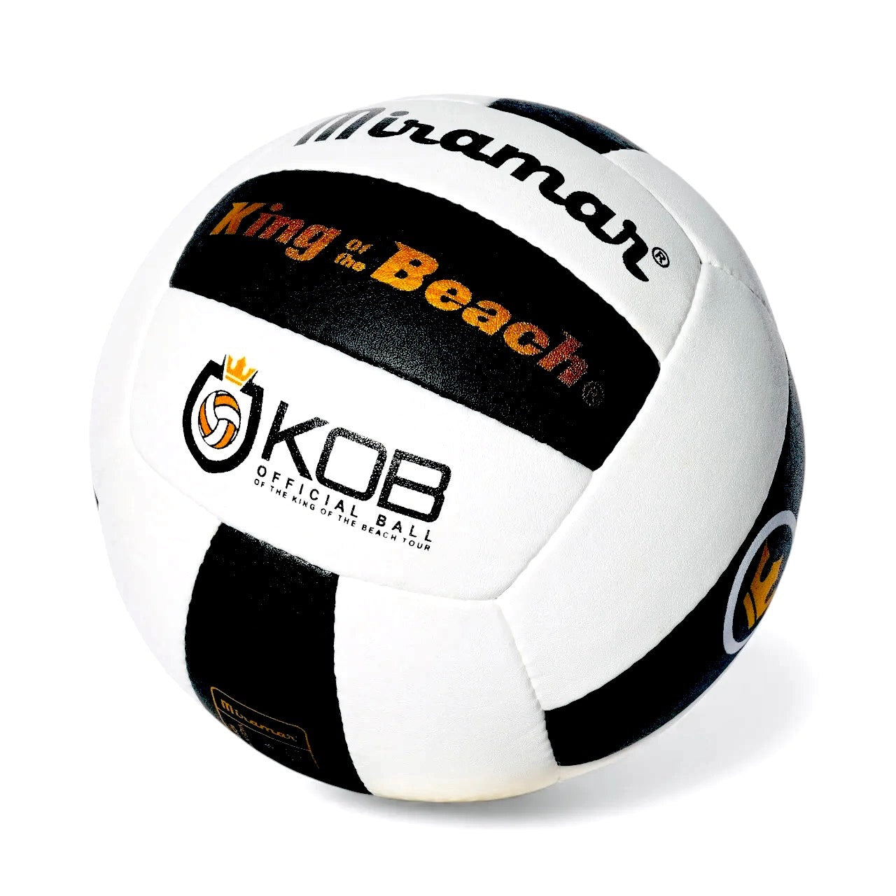 Miramar King of the Beach Professional Beach Volleyball with 'King of the Beach' and 'KOB' branding on a white background - angle view