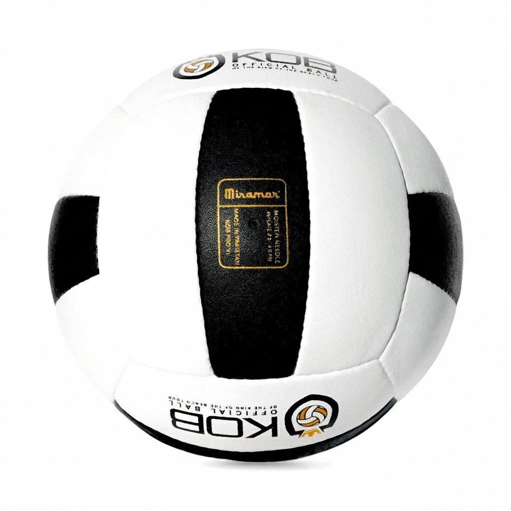 Miramar King of the Beach KOB PRO VL Miramar Miramar King of the Beach KOB PRO VL Professional Beach volleyball with KOB branding background - valve view