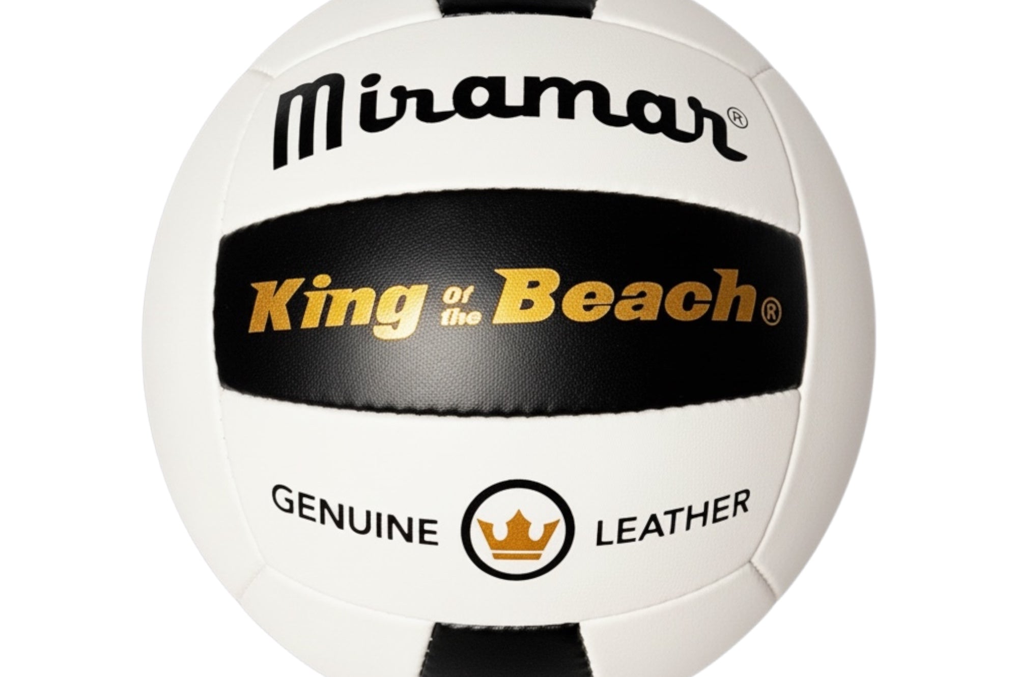 Miramar King of the Beach volleyball on a white background