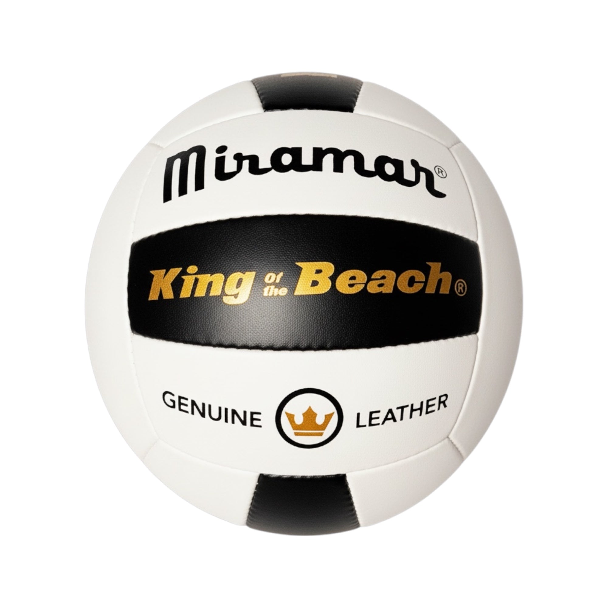 Miramar King of the Beach volleyball on a white background
