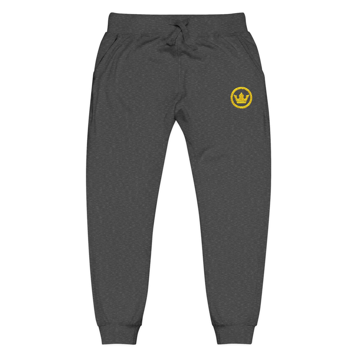 grey heather crown joggers