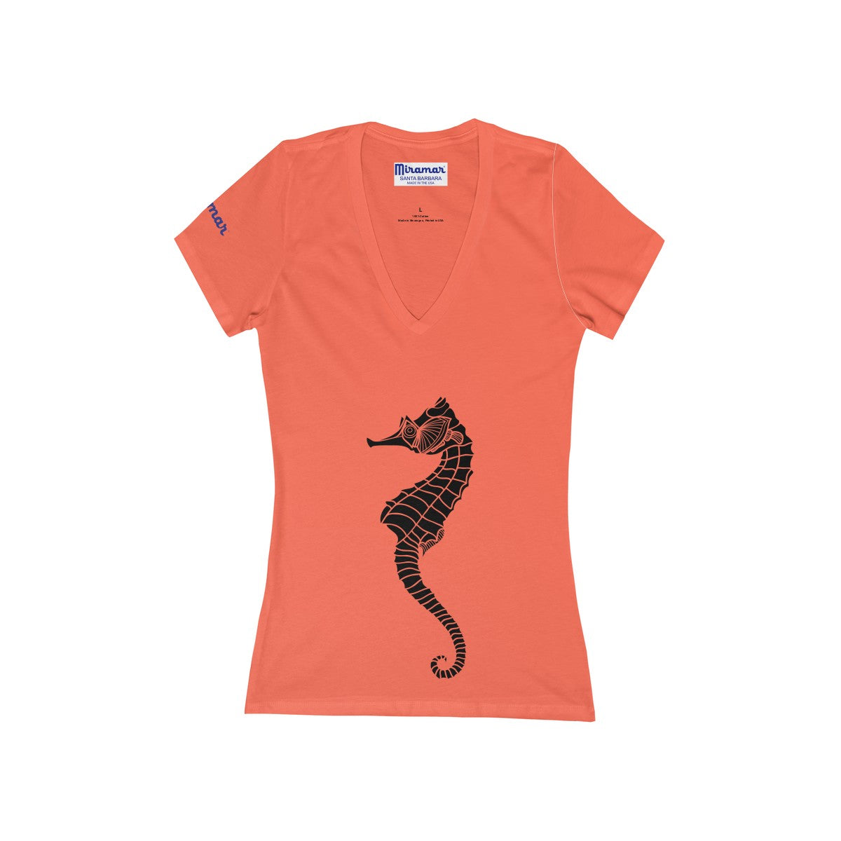 Miramar® Seahorse Collection Women's Deep V-Neck Jersey Tee