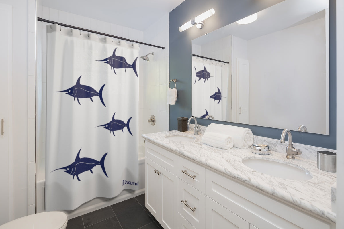 Miramar® Swordfish Collection Shower Curtain