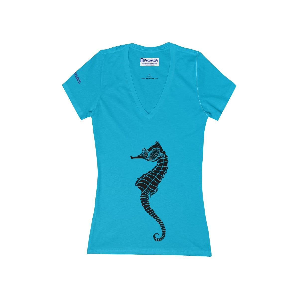Miramar® Seahorse Collection Women's Deep V-Neck Jersey Tee
