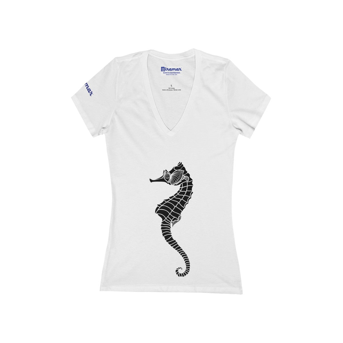 Miramar® Seahorse Collection Women's Deep V-Neck Jersey Tee