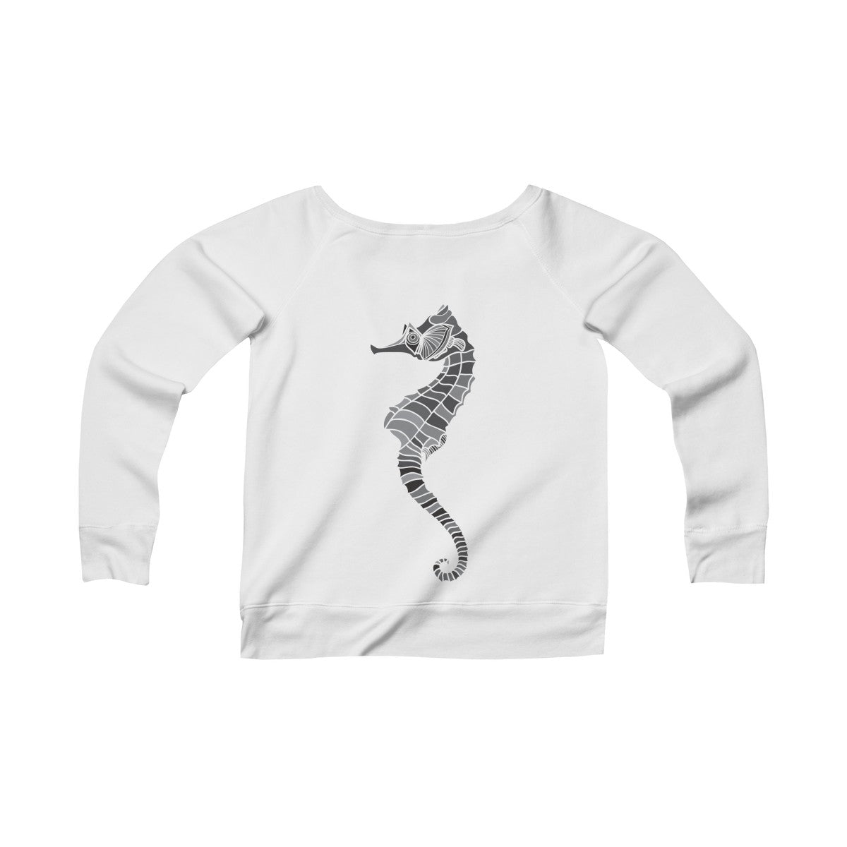 Miramar® Seahorse Collection Women's Sponge Fleece Wide Neck Sweatshirt