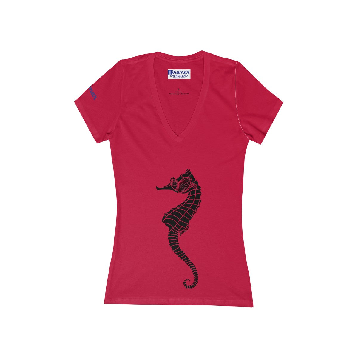 Miramar® Seahorse Collection Women's Deep V-Neck Jersey Tee
