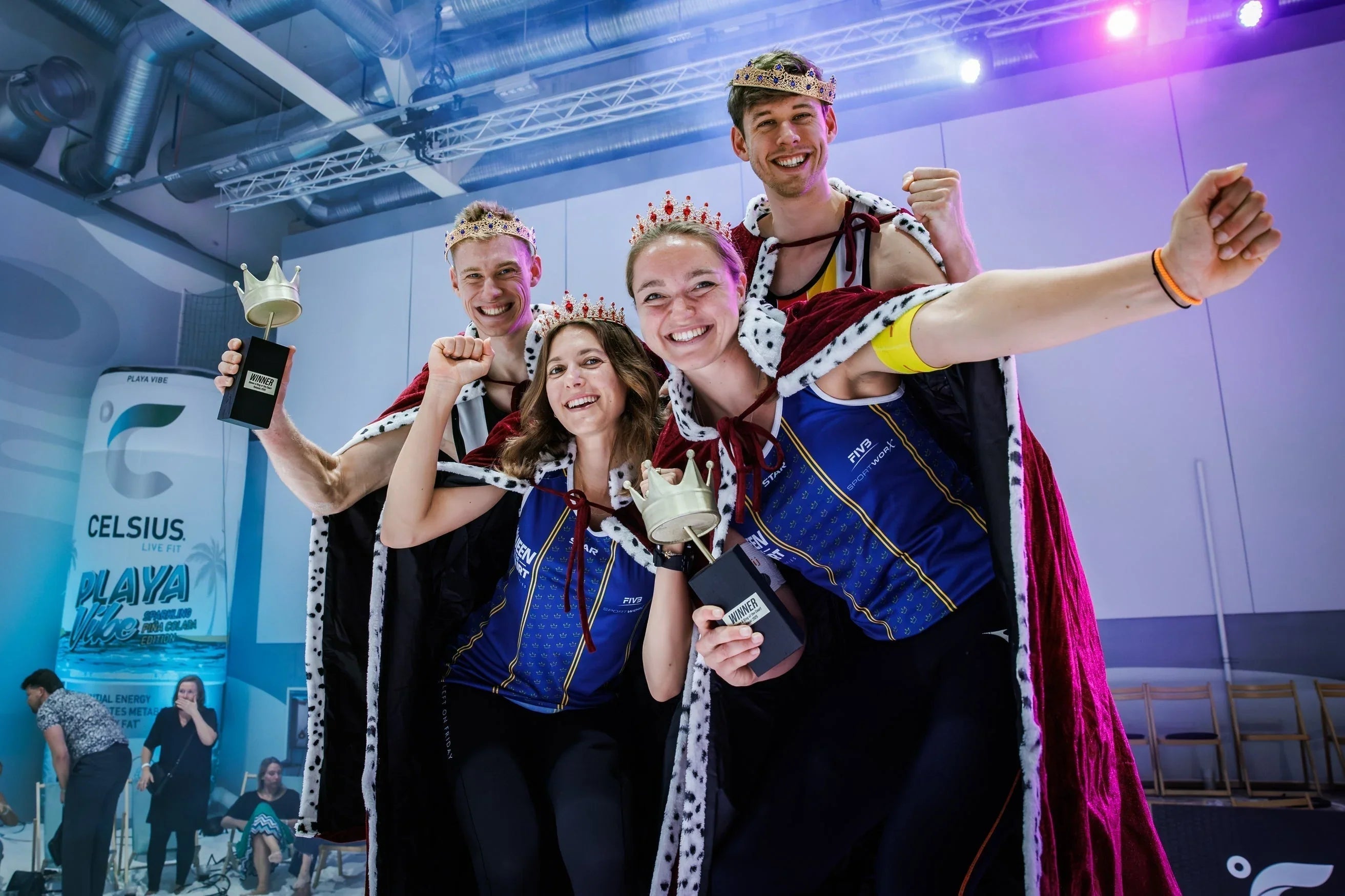 Queen & King of the Court® Beach Volleyball Event Helsinki Finland Van Driel Crowned Queen