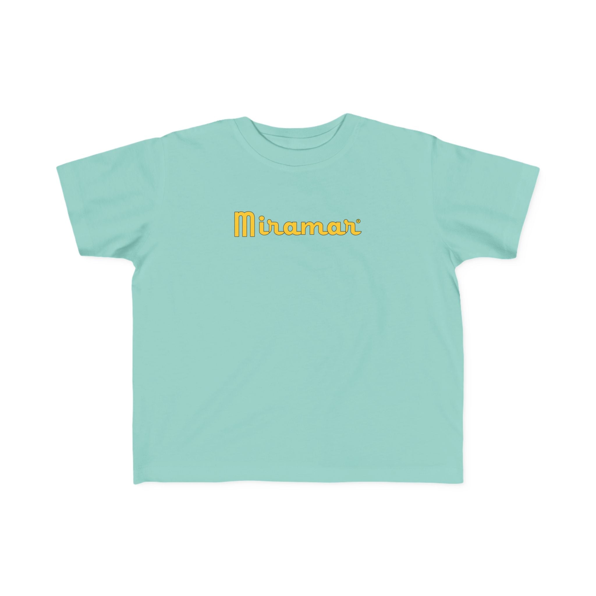 Salt Water  t-shirt with 'Miramar' logo on a white background