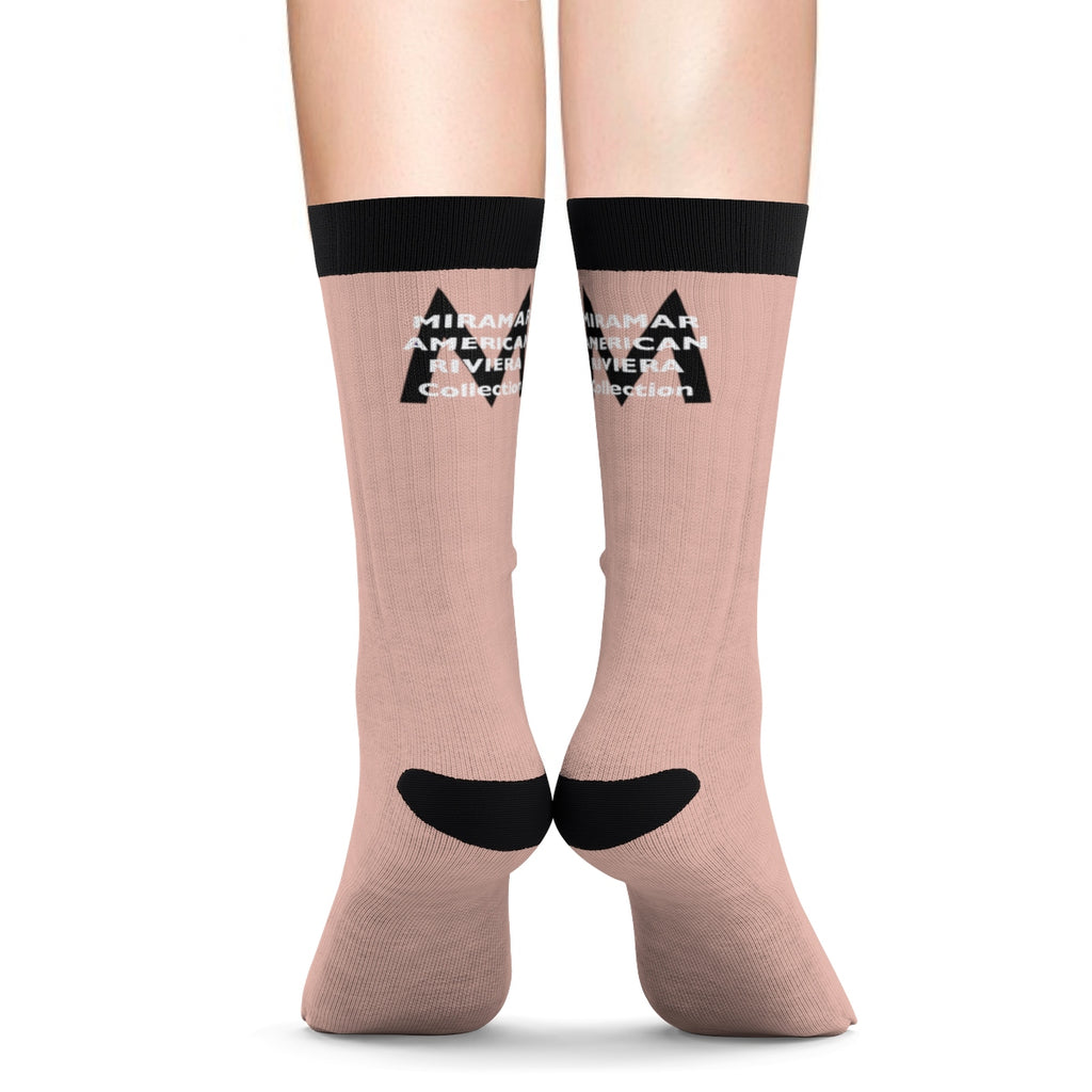 Miramar® American Riviera Collection Minillial Pink Socks