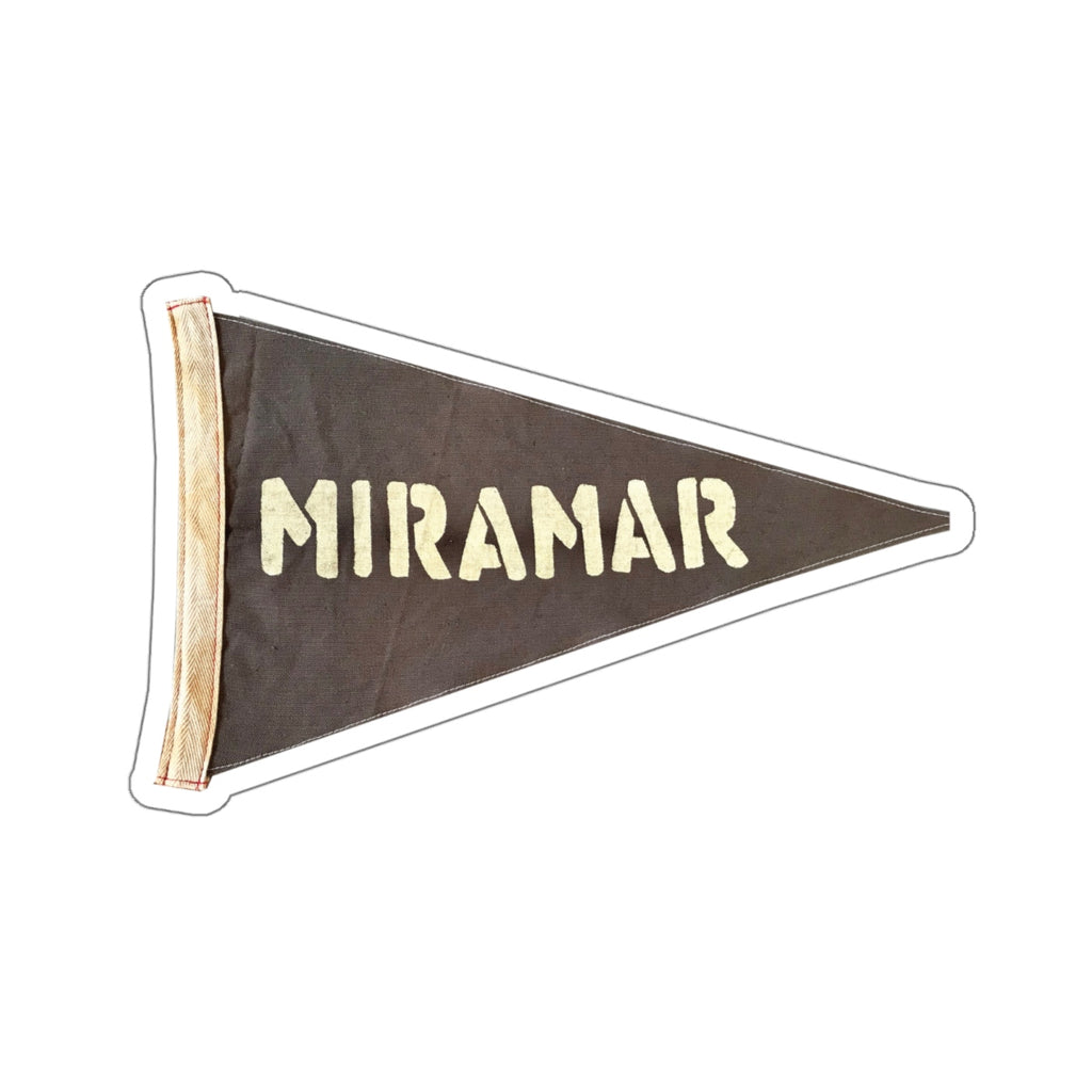 Miramar Brown Flag Kiss-Cut Stickers