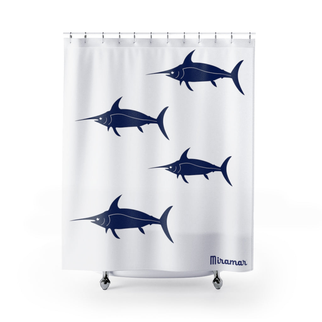 Miramar® Swordfish Collection Shower Curtain